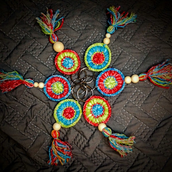 Dream Catcher Keychain Crochet