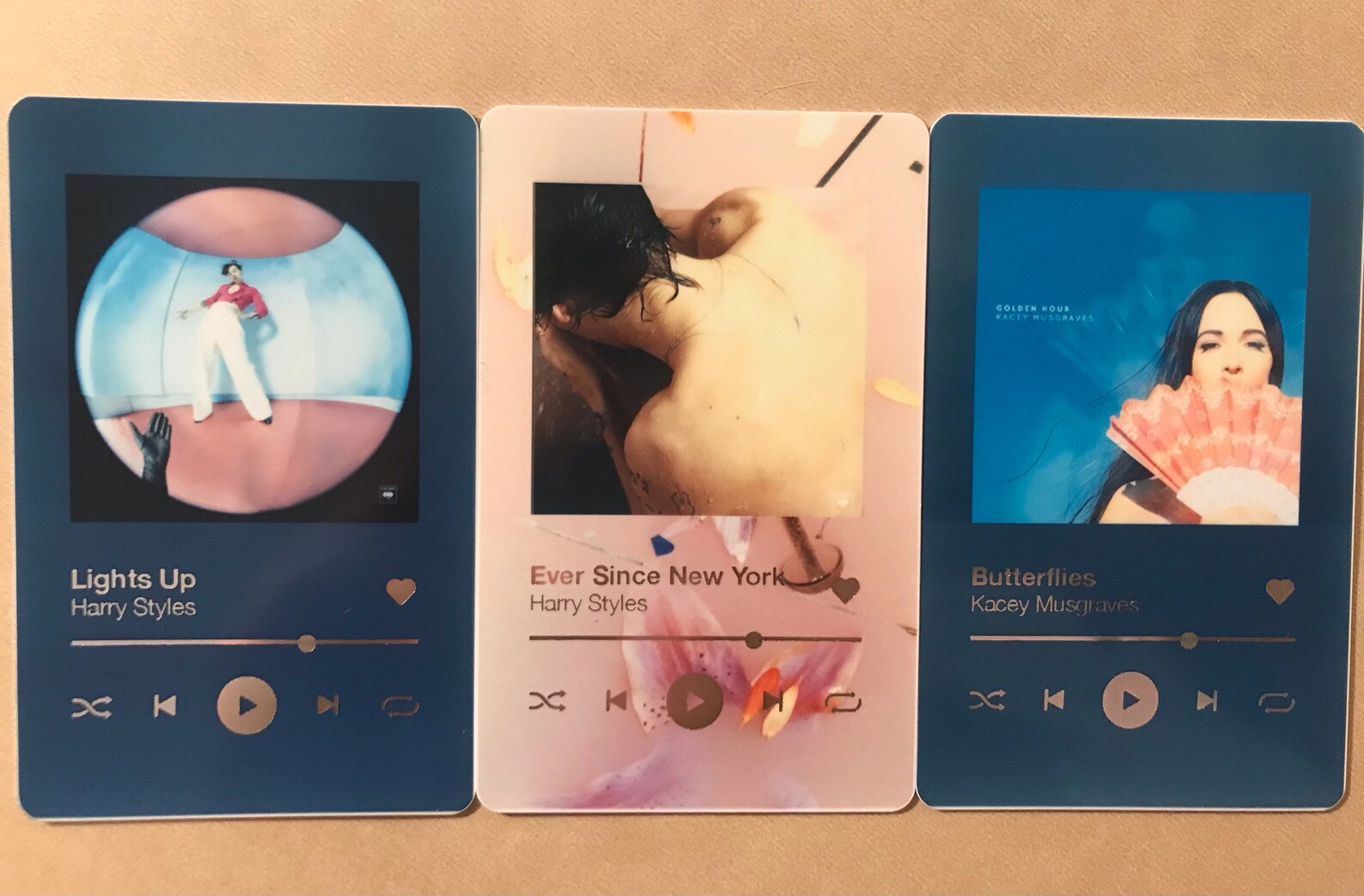 Custom Spotify Song PVC ID Plastic Photo Card With Metallic Etsy Denmark