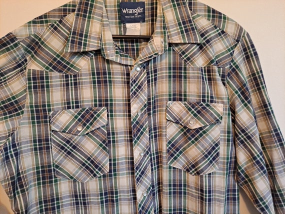 Wrangler Mens Checked Western Shirt 