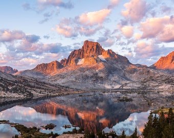 Banner Peak Sunset Print: Thousand Island Lake, Sierra Nevada