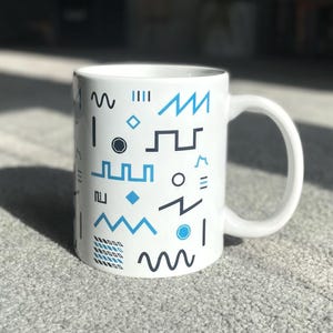 Synthesizer Waveform Mug - Synth Music Coffee Mug, Synth Waveforms, Music Mug, Gift For Musician, Music Producer Mug