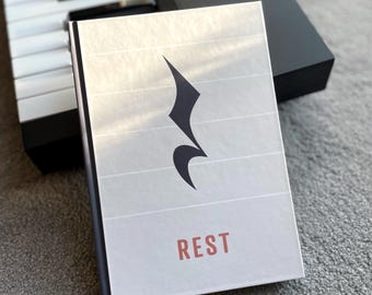 Rest Note Music Journal - Songwriter Notebook, Lyric Book, Song Ideas, Music Theory Notes, Student Composer, Musician Gift, Music Teacher