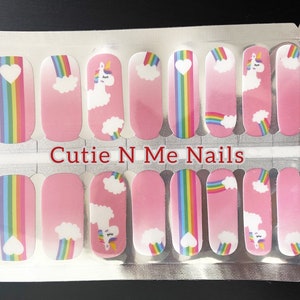 Unicorn Nail Wraps/Nail Polish Wraps/Nail Strips
