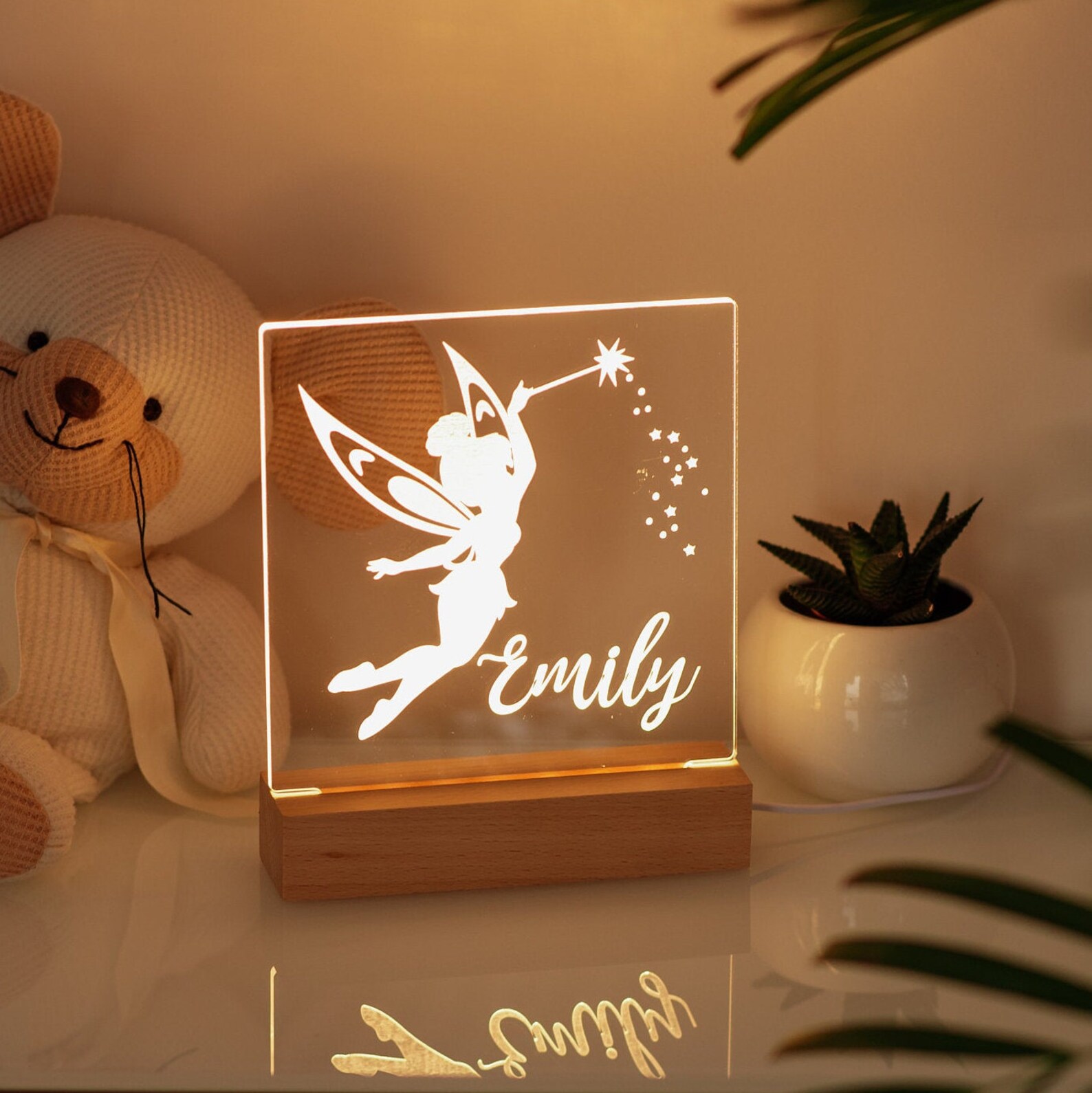 Personalized name lamp for baby Baby name lamp name night Etsy