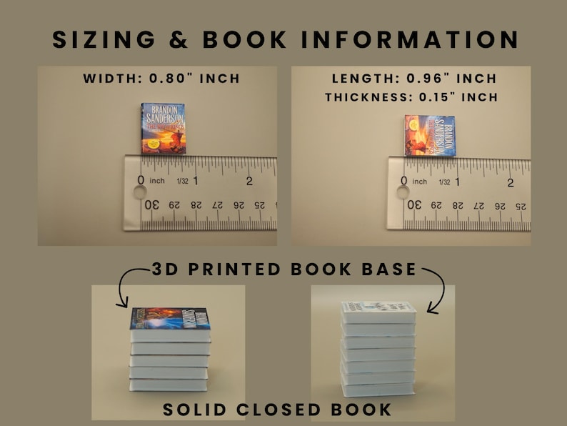 Miniature Books | Tiny Books | Dollhouse Mini Books | Mini Book Set ...