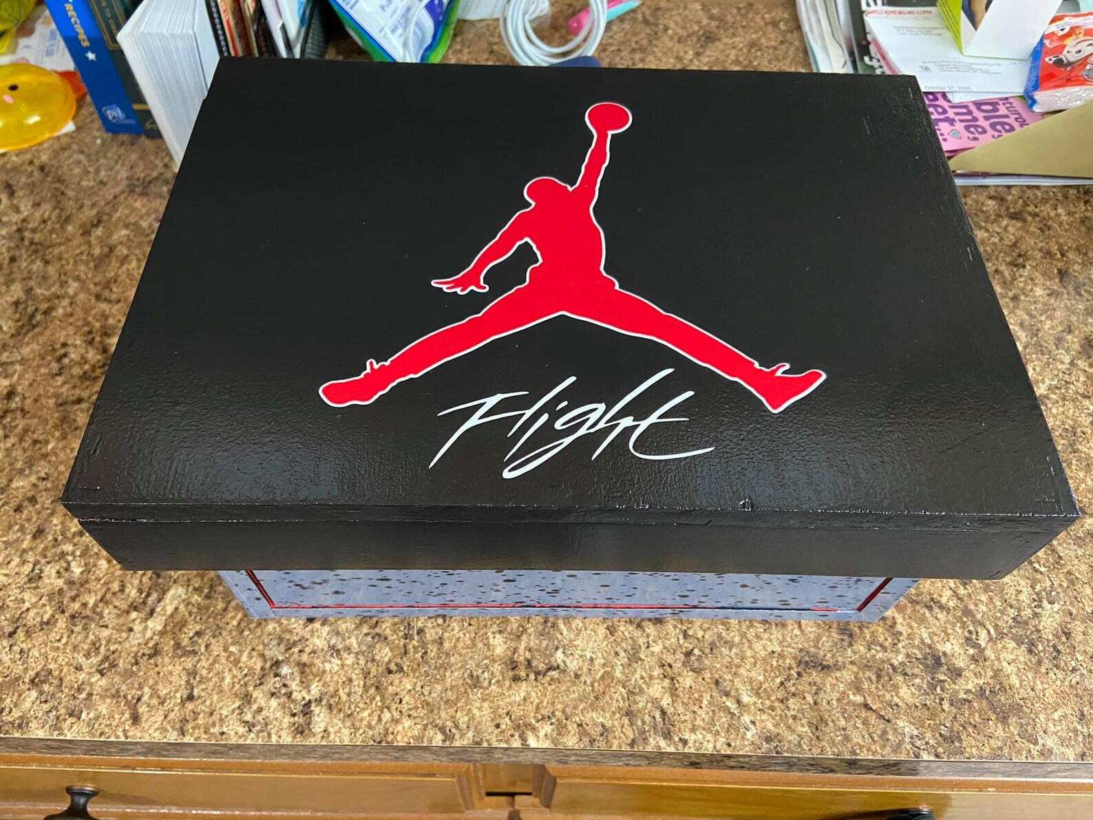 Jordan 4 sneakerbox jewelry/gadget Box Etsy