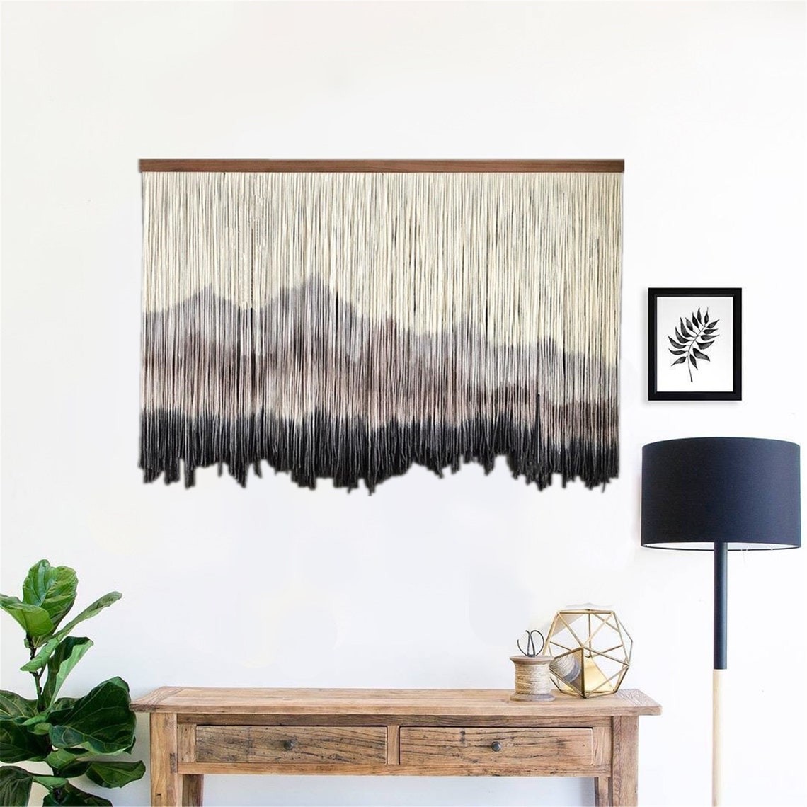 Mountain Art Wall Hanging Large Hand Dyed Tapestry Bohemian Etsy