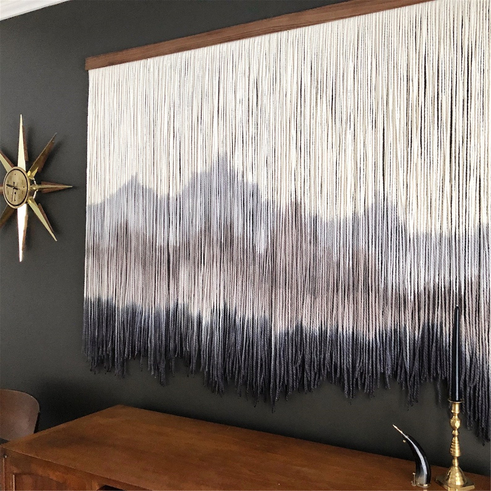 Mountain Art Wall Hanging Large Hand Dyed Tapestry Bohemian Etsy
