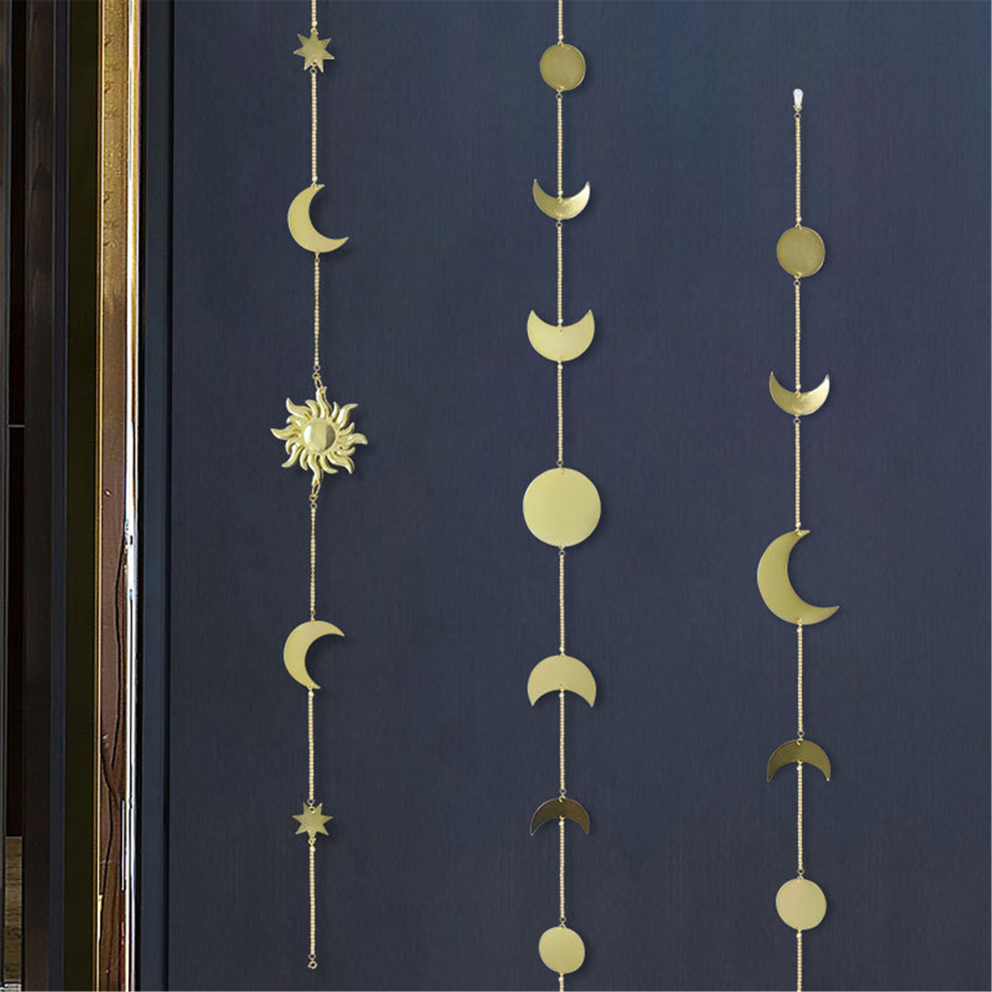 Moon Phase Wall Hanging Phases of the Moon Wall Decor Metal Etsy