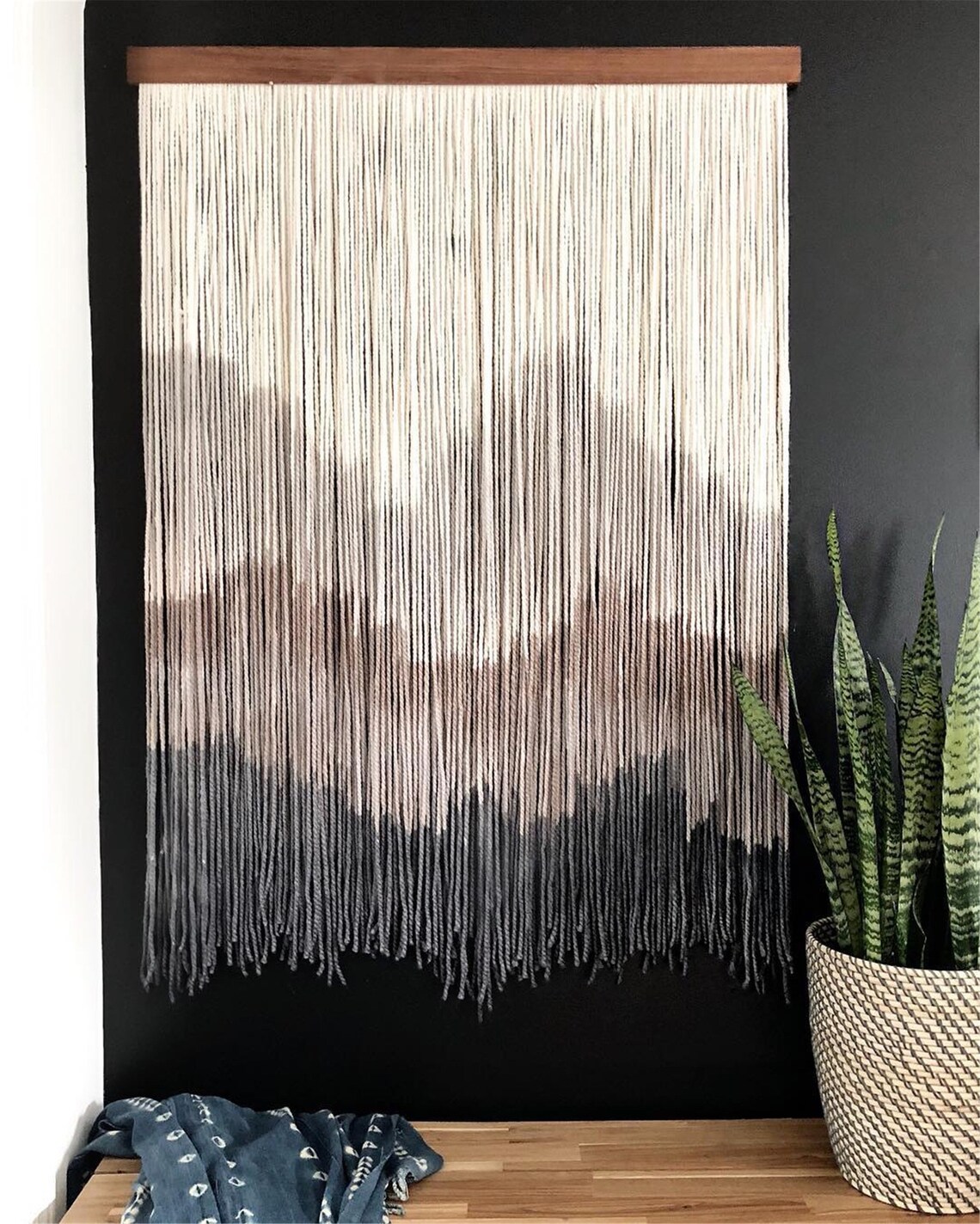 Mountain Art Wall Hanging Large Hand Dyed Tapestry Bohemian Etsy