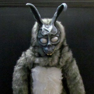 FRANK the Bunny Handmade 4ft Sculpture Figure Faux Fur Donnie Darko