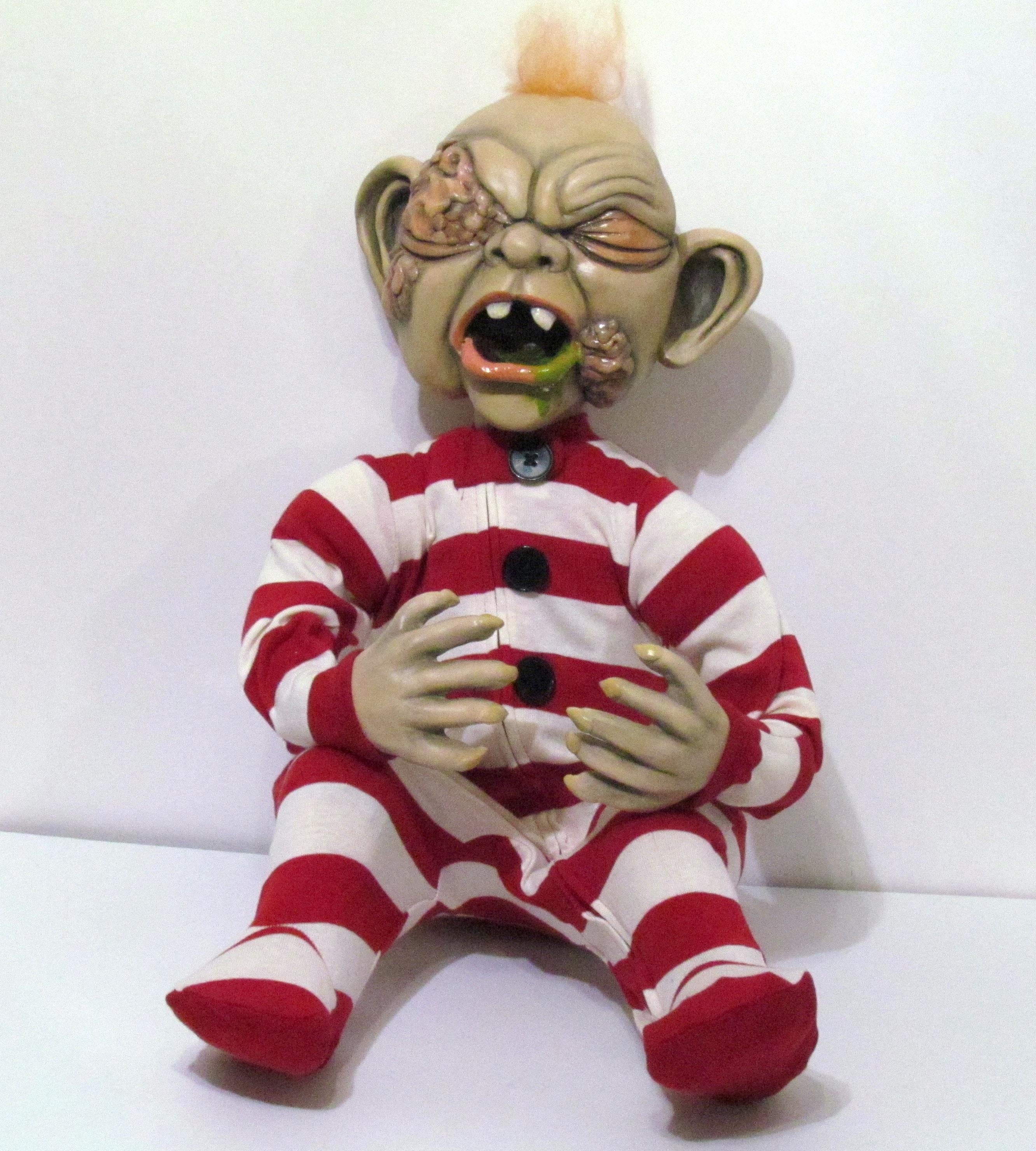 Baby Selwyn Figure Handmade Clay Fabric Dead Alive Braindead