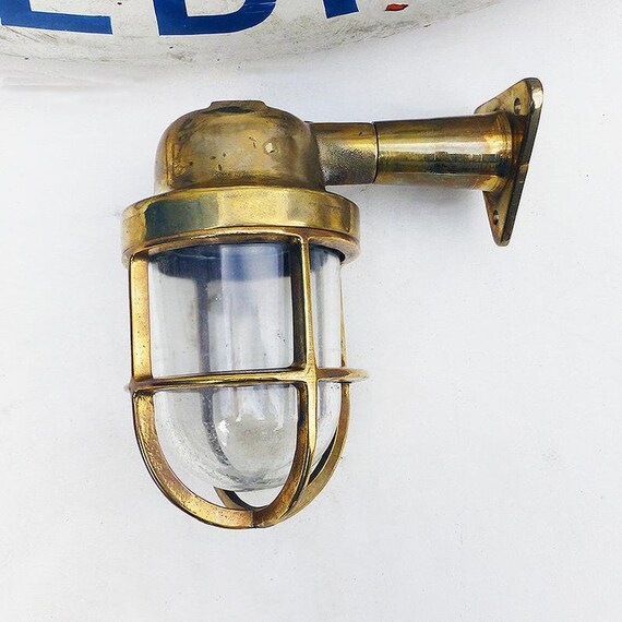 Nautical Antique Old Brass Original Ship Wall Marine Wiska Etsy