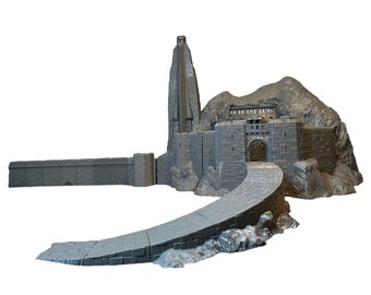 Helms Deep Inspired Fortress  | Wargaming Terrain | MESBG | TTRPG | Dnd | Wargaming | Any Tabletop Gaming | Fantasy