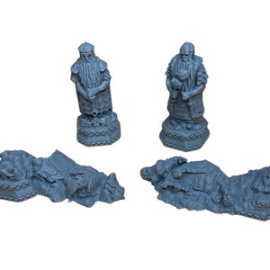 Dwarven Statues | Kingdom of Durak Deep | MESBG | Dwarf Terrain | RPG | DnD | Fantasy Wargaming Terrain | Any Tabletop Gaming