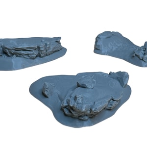 Rock Terrain Set 1 | Gap of Rohan inspired MESBG | Wargaming Terrain | DnD | Pathfinder | RPG | Wargaming | Fantasy