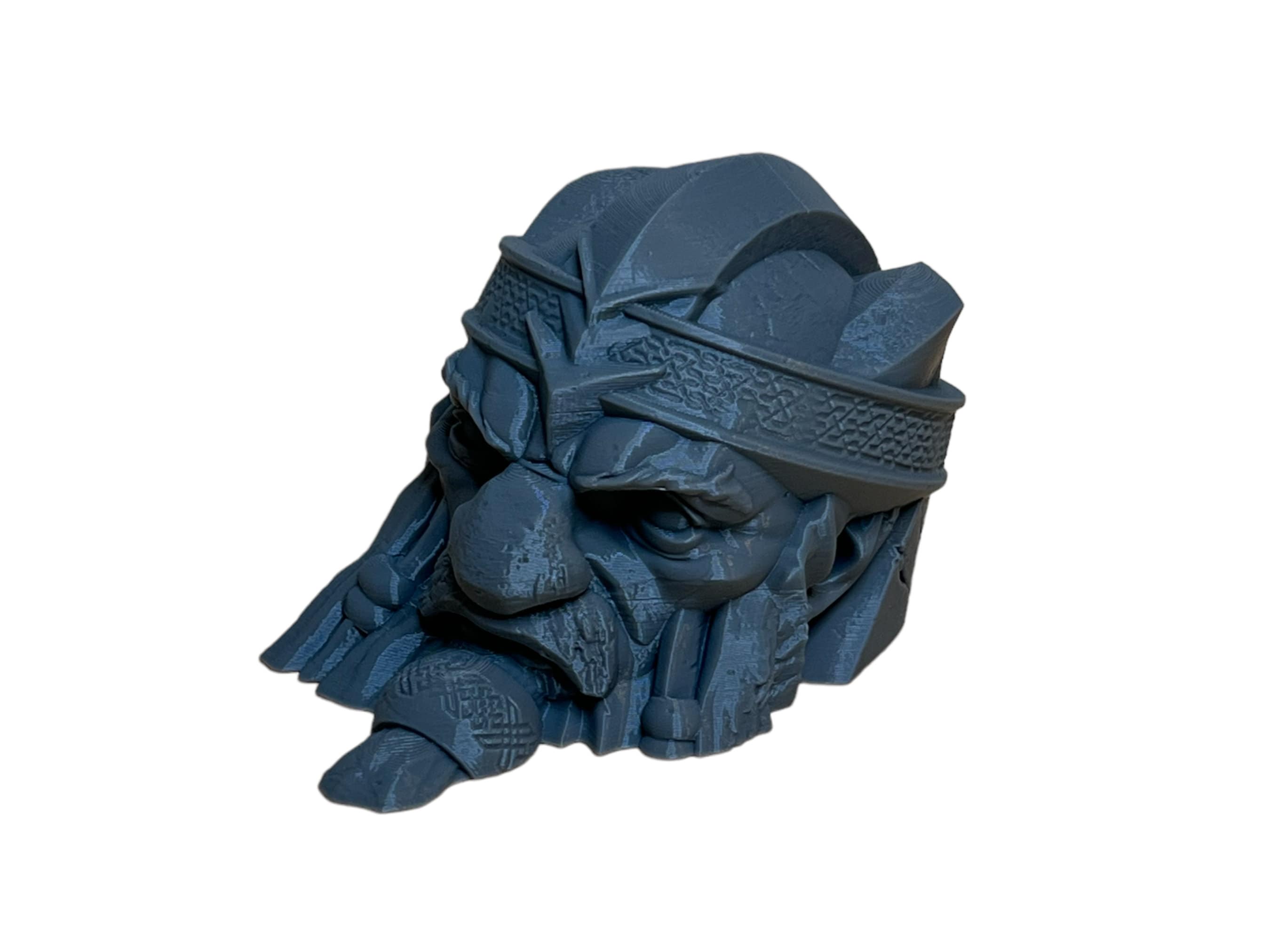 Dwarven head ruin| MESBG | Wargaming Terrain | DnD | Pathfinder | RPG | Wargaming | Fantasy | Any Tabletop Gaming