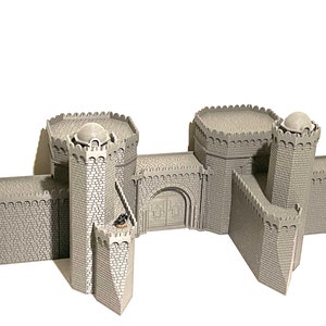 White City Wall | Minas Tirith inspired | Wargaming Terrain | DnD | RPG | Wargaming | Any Tabletop Gaming | MESBG