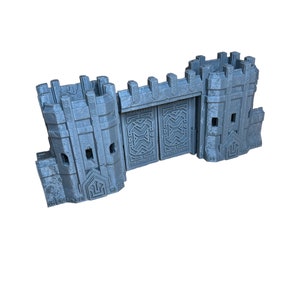 Modular Dwarven Walls, Kingdom of Durak Deep, MESBG, Dwarf Terrain, TTRPG, DnD, Fantasy Wargaming Terrain