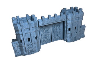 Modular Dwarven Walls, Kingdom of Durak Deep, MESBG, Dwarf Terrain, TTRPG, DnD, Fantasy Wargaming Terrain