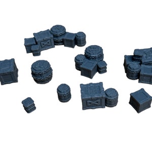 Dwarf Crate and Barrel Scatter Terrain Set