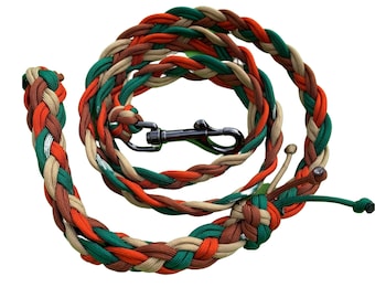 Custom Dog Lead, braided Paracord in various colours to match collar range.