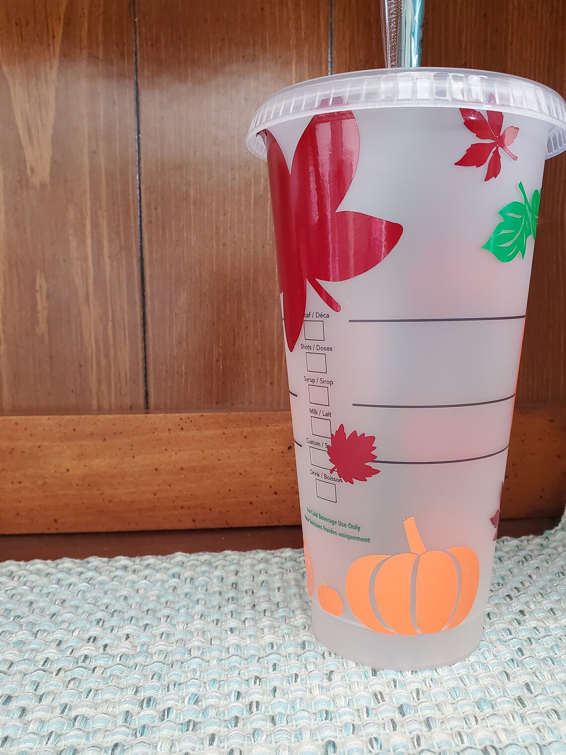 Hello fall personalized Starbucks tumbler Fall Thanksgiving Etsy