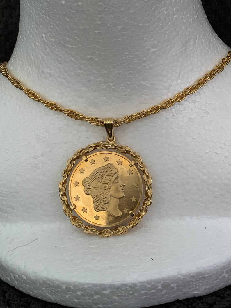 Avon Bicentennial Coin Pendant 1886-1976 - Etsy