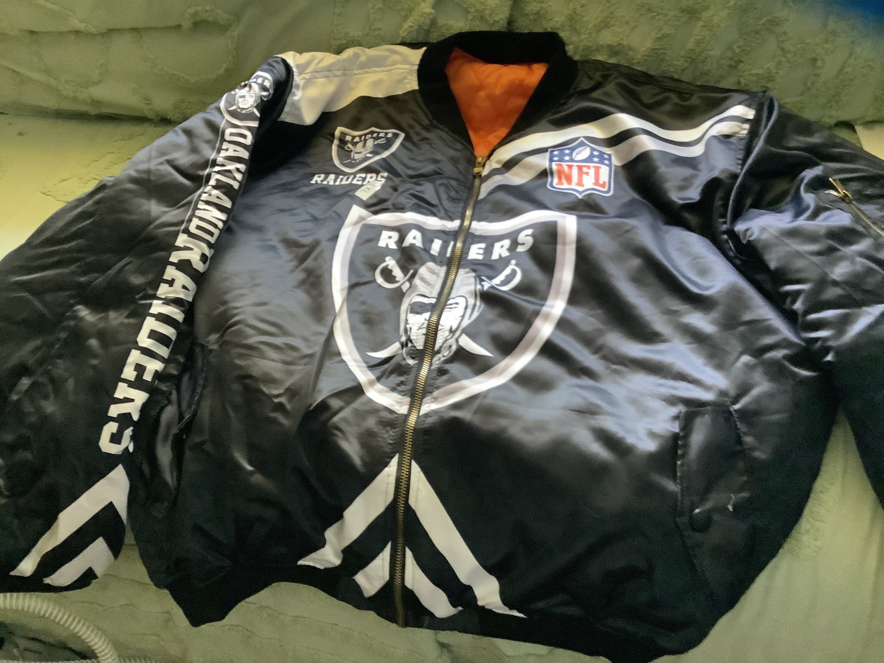 NFL Oakland Raiders Jacket SZ 5X Etsy