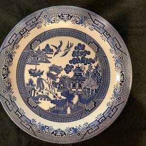 Churchill Vintage 13” Blue Willow Plate