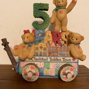 Cherished Teddies CT994-Five Teddies on a Float