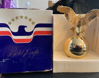 Vintage Avon Bald Eagle Wild Country After Shave Decanter Bottle