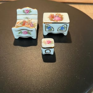 Vintage Limoges Miniature Dollhouse Living Furniture