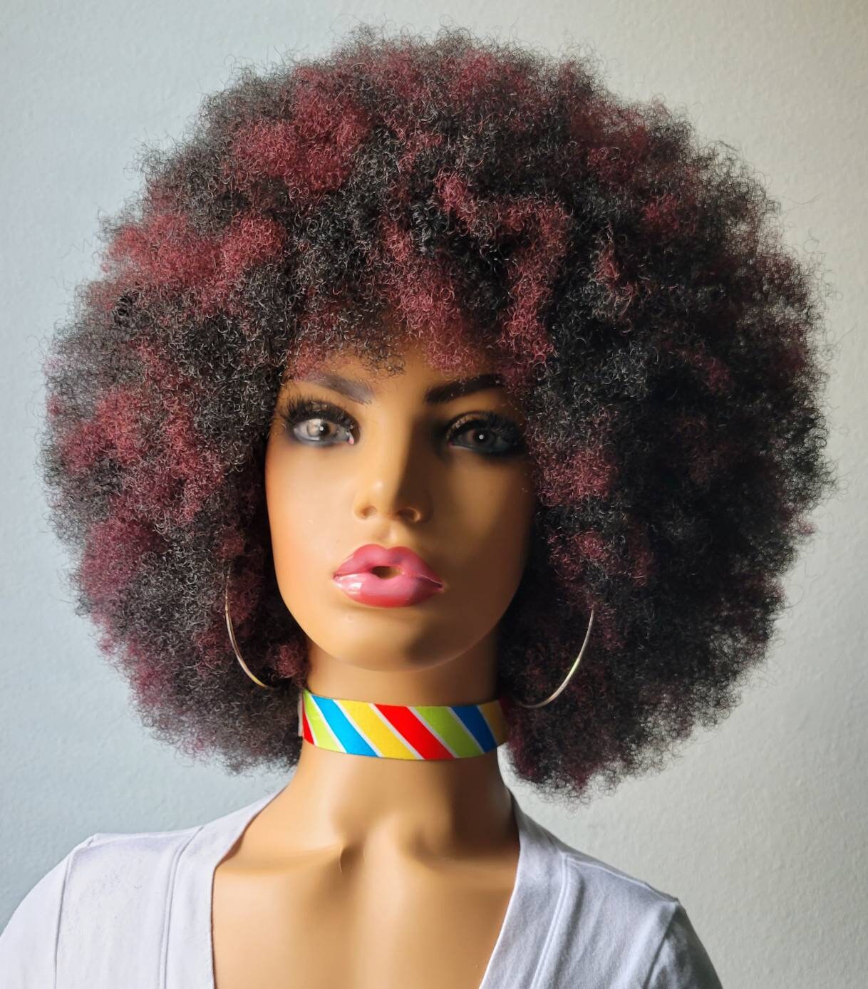 Afro kinky Wig. 100 Handmade Natural 4c Afro Kinky hair Wig Etsy