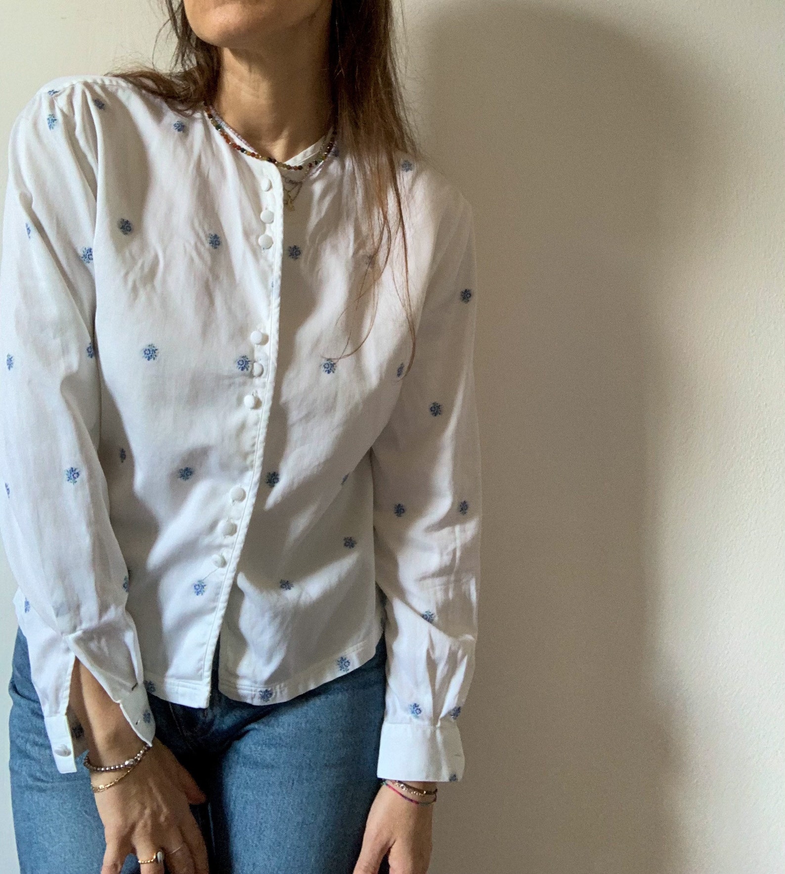 Wellwits Abito Camicia Vintage Anni '50 Senza Maniche A Pois, Giallo - Foto 8