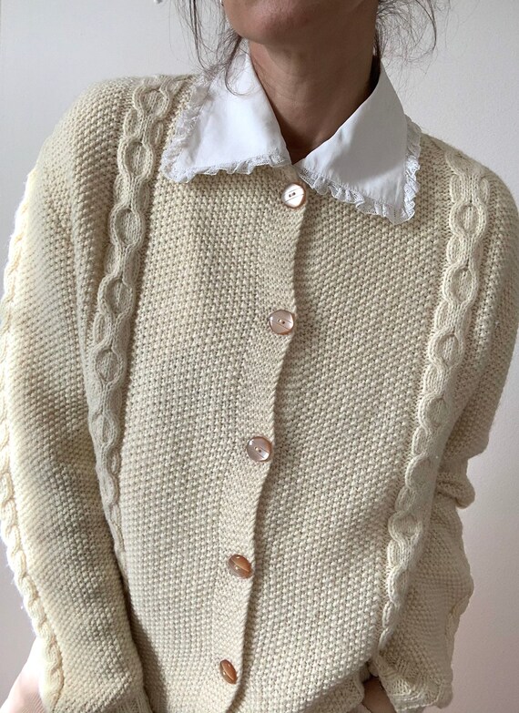 Handmade wool cardigan