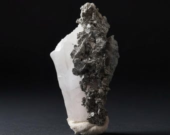 Dyscrasite Silver on Calcite – Bouismas, Bou Azzer, Morocco – Rare Metallic Specimen – 4×2.5×1.5 cm