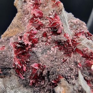Gemmy Erythrite Crystals on Matrix from Bou Azzer, Morocco - 7×6×3.5 cm