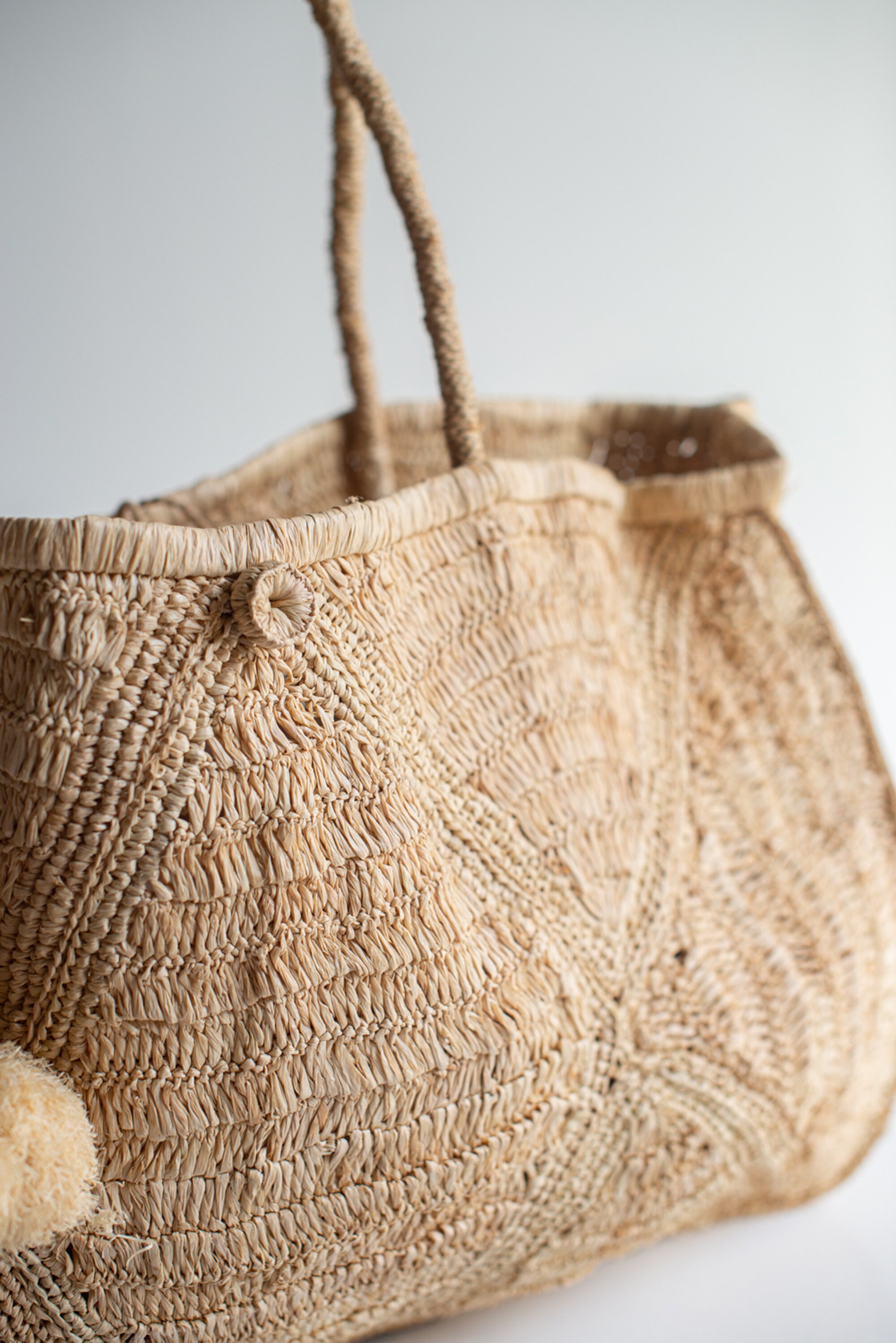 Handmade raffia bag women's bag summer bag natural Etsy