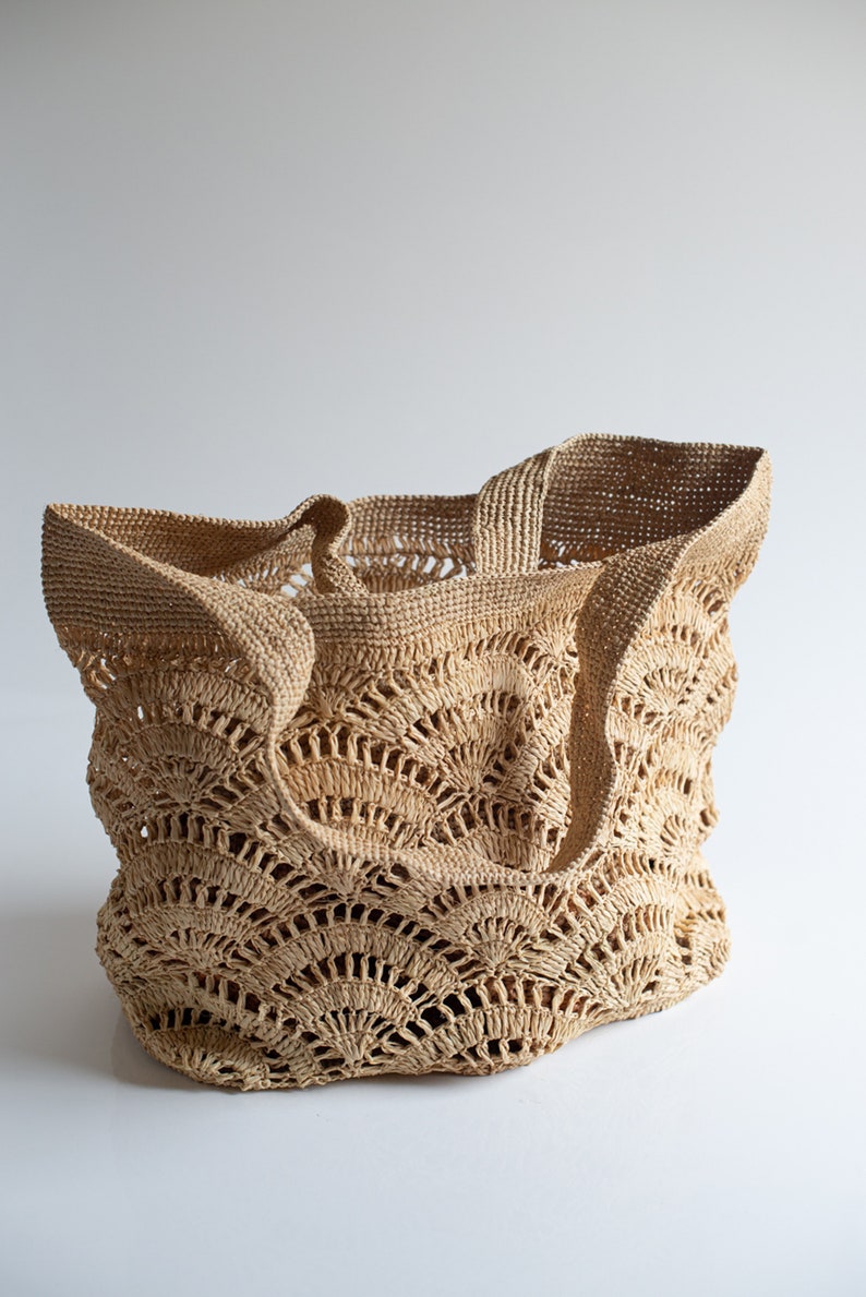 Handmade raffia bag, women's bag, summer bag, natural, hand-woven, made in Madagascar, shoulder bag, straw bag natural