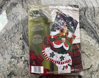 Made to Order Bucilla Princess Christmas Stocking | Personalized Handmade Felt Stocking | Family Heirloom Gift