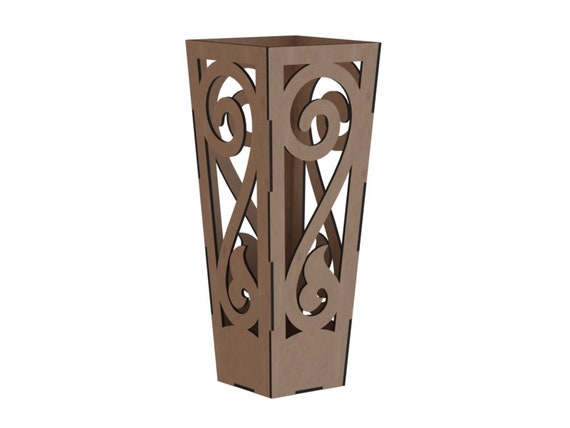 Kits & How To Carving & Whittling cnc vector lasercut project Planter ...