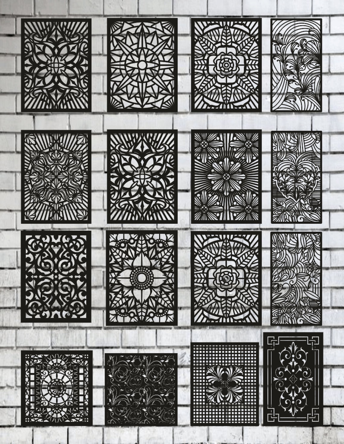 Grid panels. Laser cut Files SVG DXF CDR vector plans files Etsy