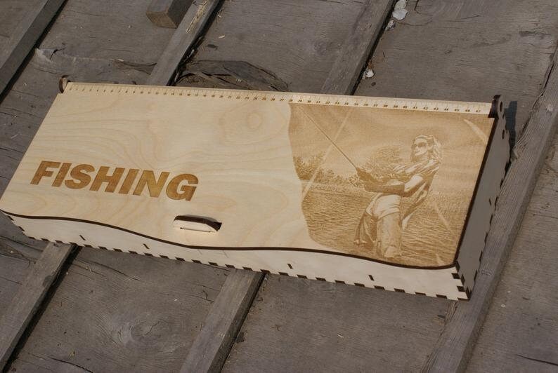 Fish tackle box.. Laser cut Files SVG DXF CDR vector plans Etsy