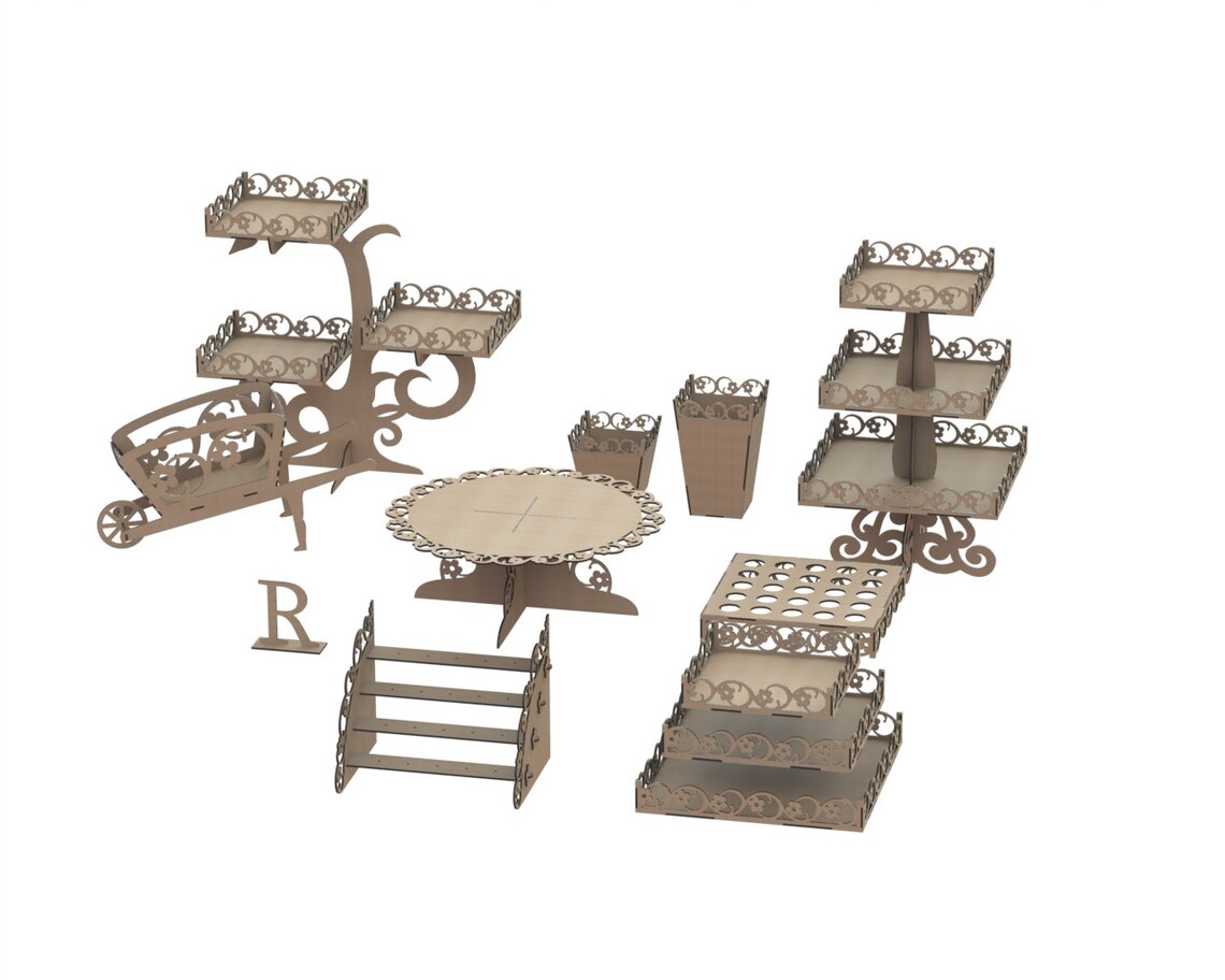 Various candy stands..Laser cut files SVG DXF CDR vector | Etsy