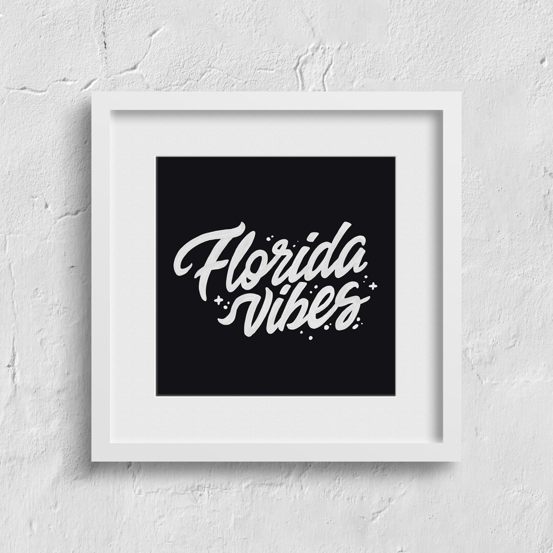 Florida Vibes INSTANT DOWNLOAD Printable Art Wall Art Etsy