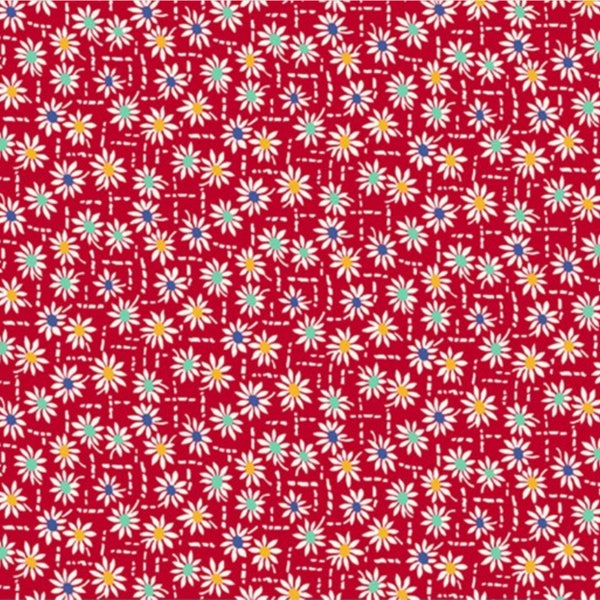 Cotton Fabric Aunt Grace's Apron Red from Marcus Fabrics