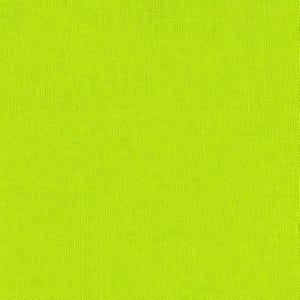 Puede incluir: Primer plano de una tela chartreuse lisa y brillante. El material tiene una textura tejida, con hilos visibles que crean un patrón de cuadrícula. El color es un verde amarillento vibrante, que llena el marco.