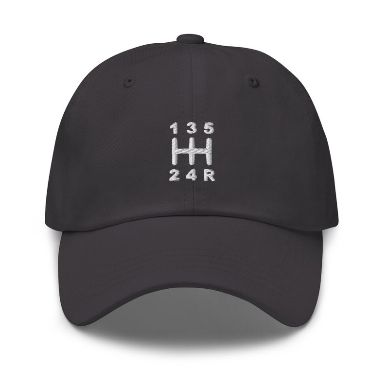 5-Speed Manual Transmission Stick Shift Dad Hat Dark Grey