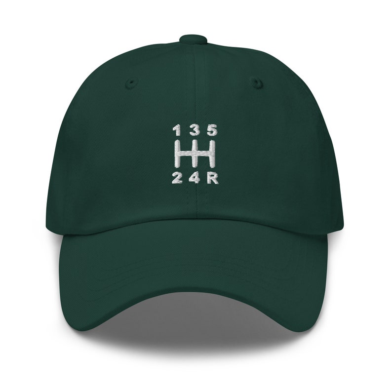 5-Speed Manual Transmission Stick Shift Dad Hat Spruce